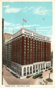 Vintage Postcard Gibson Hotel Landmark Cincinnati Ohio OH The Union News Co.