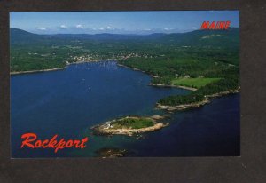 ME Aerial View Rockport Maine Indian Island
