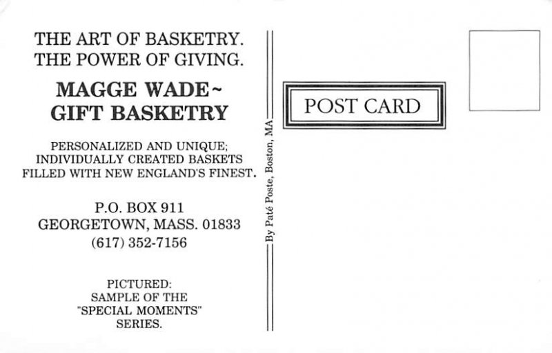 Magge Wade Gift Basketry Georgetown, MA, USA Advertising Unused 