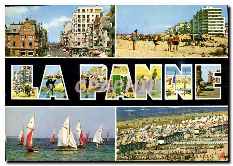 Modern Postcard Greetings Panne De Panne