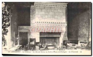 Old Postcard Langeais Chateau or the Grand Salon Room of Anne of Brittany the...