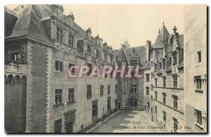 Old postcard Pau Chateau Court of Honor