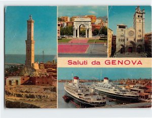 Postcard Greetings from Genoa, Italy