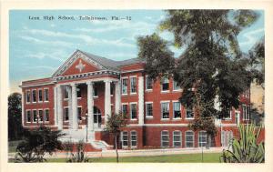 A24/ Tallahassee Florida Fl Postcard c1920 Leon High School Building