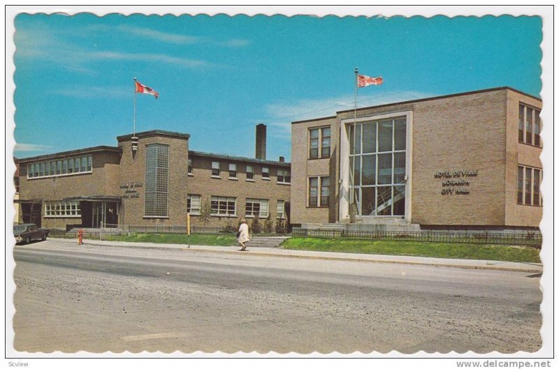 City Hall and Federal Building, Rouyn-Noranda, Quebec, Canada, 40-60's