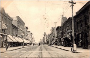 Postcard Main Street in Fond Du Lac, Wisconsin