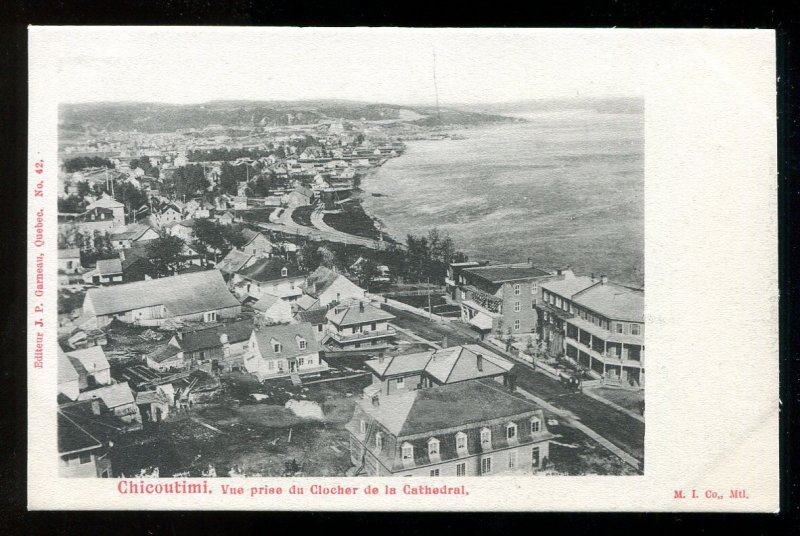 dc567 - CHICOUTIMI Quebec c1903-05 Panoramic View Postcard