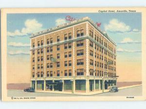 Unused Linen HOTEL SCENE Amarillo Texas TX B1202