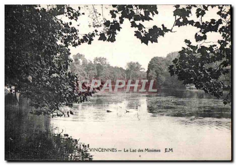 Old Postcard Vincennes The Lac des Minimes