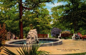 Mississippi Jackson Fountain In Livingston Park