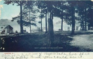 Ohio Canton C-1910 Boat Landing Meyers Park Tom Jones Postcard 22-3467