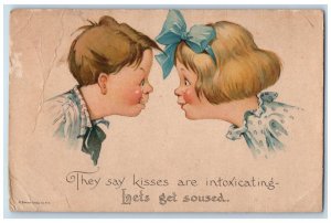 Twelvetrees Postcard Children They Say Kisses Are Intoxicating Bets Get Soused