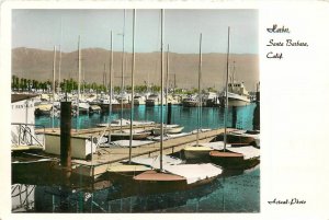 Postcard RPPC 1960s California Santa Barbara Harbor Actual Photo CA24-1295