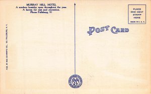 Murray Hill Hotel, Fallsburg, New York, Early Postcard, Unused