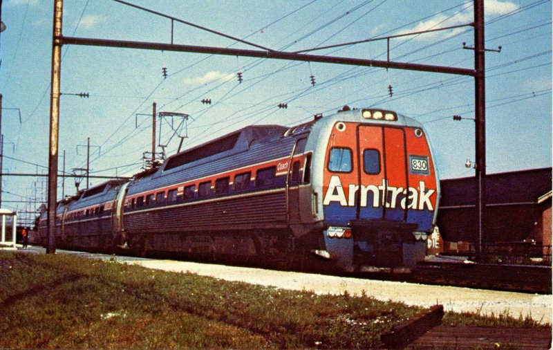 Amtrak's Metroliner at Coatesville, PA  (Mary Jayne's RR Specialties)