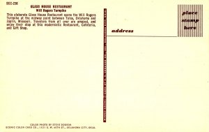 OK - Will Rogers Turnpike. Glass House Restaurant