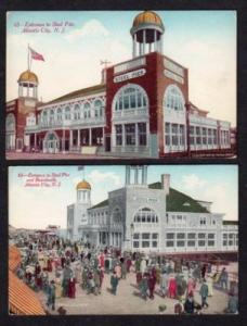 NJ Lot 2 Steel Pier ATLANTIC CITY NEW JERSEY Postcards