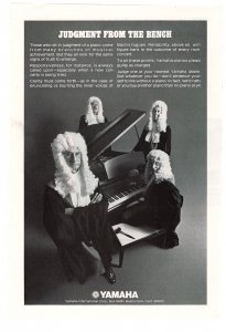 Yamaha Keyboards - 1970's Vintage Ad (Judment from the Bench)