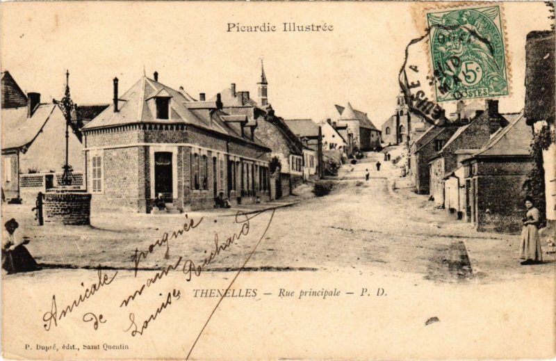 CPA THENELLES Rue Principale (1292598)