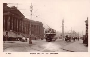 LIVERPOOL  UK WALKER ART GALLERY KINGSWAY REAL PHOTO 