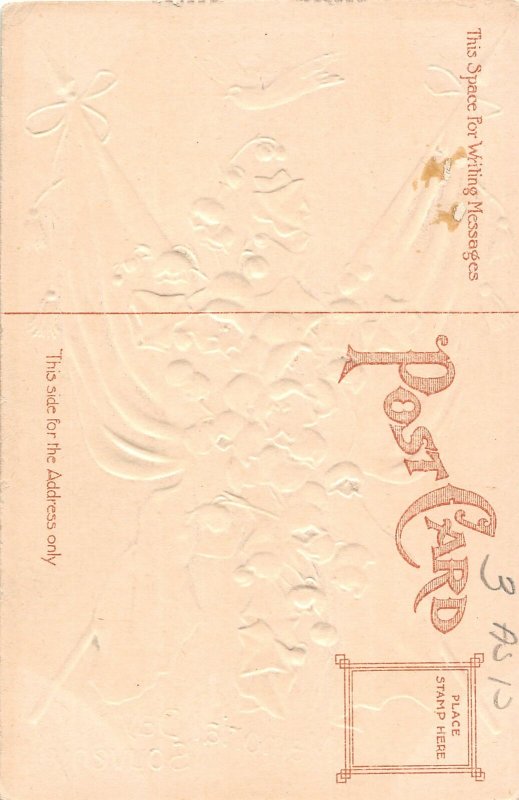 F44/ Patriotic Postcard Memorial Day c1910 Flag Flowers 16