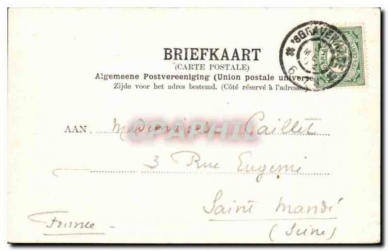 Old Postcard S Gravenhage Binnenhof