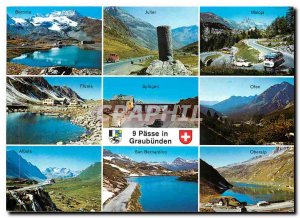 Postcard Modern Pass in Graubunden