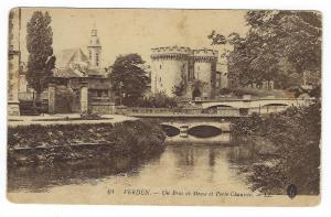 WW1 Era France Photo Postcard - Verdun - Posted By USA Or British Soldier (OO33)