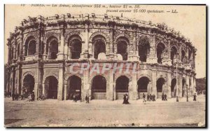 Old Postcard Nimes Les Arenes