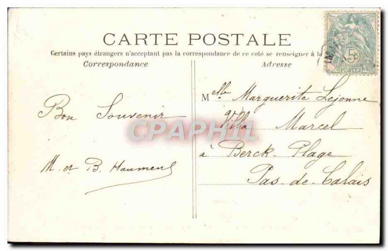 Postcard Old St Germain en Laye The castle view & # 39ensemble