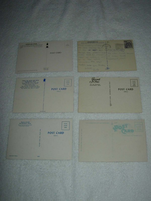 Kennebunkport ME - Lot Of 6 Great Vintage Postcards - x0582