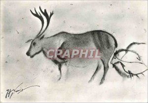 Postcard Modern Font de Gaume Cave Painting Reindeer Polychrome Releve Breuil