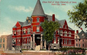 Iowa Iowa City Close Hall University Of Iowa 1912