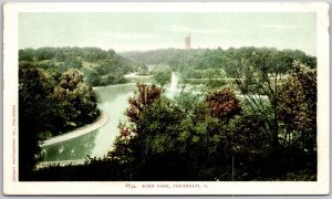 Cincinnati Ohio OH, Eden Park, Between Walnut Hills and Mt. Adams, Postcard