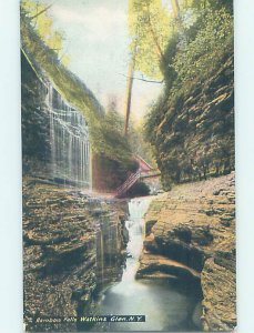 Divided-back RAINBOW FALLS Watkins Glen - Near Ithica & Elmira NY AD5316