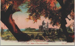 Algeria Algiers, Alger Notre Dame d'Afrique Vintage Postcard C157