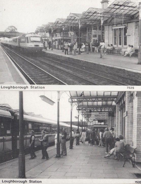 Looughborough Train Railway Station 2x Rare Postcard s