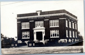 rppc postcard Wisconsin - Denmark State Bank AZO 1918-1930