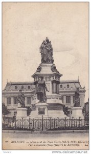 Monument Des Trois-Sieges, Belfort, Franche-Comte, France, 1900-1910s