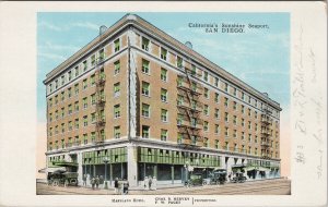 Maryland Hotel San Diego CA California Kropp Postcard G66