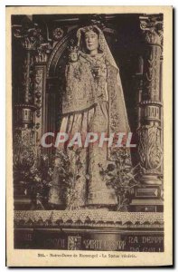 Old Postcard Our Lady of Rumengol The venerated statue