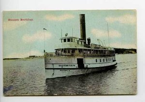 Boothbay Harbor ME Steam Ship 1909 Postcard