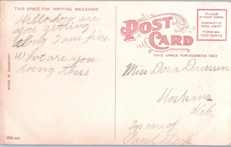 Thompson Fountain Lincoln Nebraska Postcard