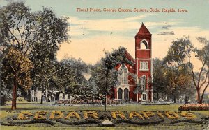 George Greene Square Floral Piece Cedar Rapids, Iowa  