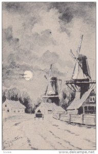 Art Postcard ; Windmill , 00-10s #2