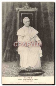 Old Postcard SS Pope Pius X in the Vatican execute Official Portrait