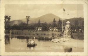 Woodstock NH Camp City Cabins Real Photo Postcard