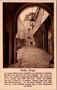 Mint Germany Berlin Krogel Real RPPC Picture Postcard  Esperanto Description
