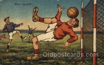 Soccer 1943 crease left top corner, corner wear