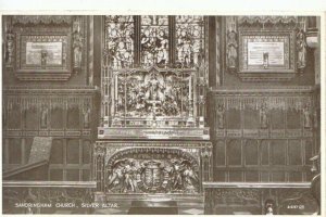 Norfolk Postcard - Sandringham Church - Silver Altar - Ref TZ4600